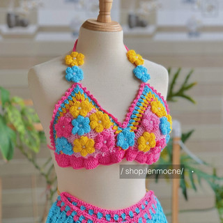 Set bikini xanh biển hot trend 2024