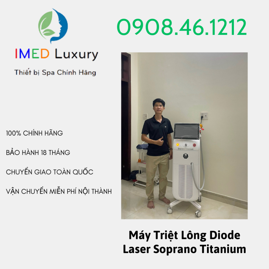Máy Triệt Lông Diode Laser Soprano Titanium Hàng Chính Hãng [IMED LUXURY]