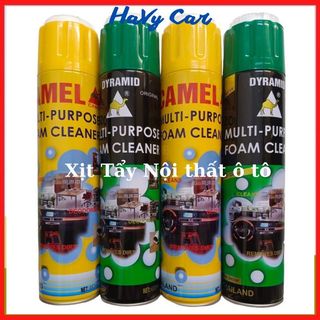 Lọ xịt làm sạch nội thất ô tô, xịt tẩy vết bẩn ố ghế da nỉ taplo trần nỉ, thảm giữ cho nội thất xe luôn mới
