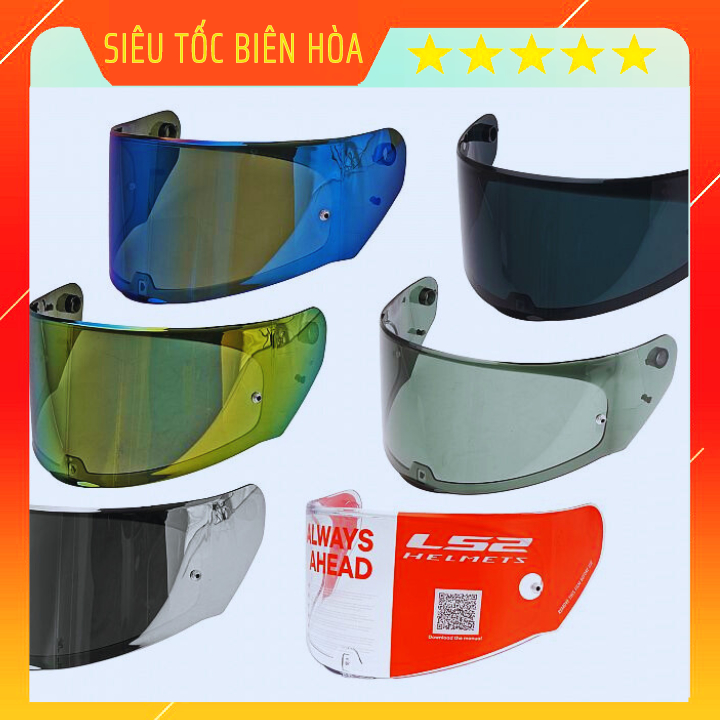 Kính Màu Thay Thế Cho Nón Fullface LS2 FF353 – FF320 – FF800 (Nhiều Màu)