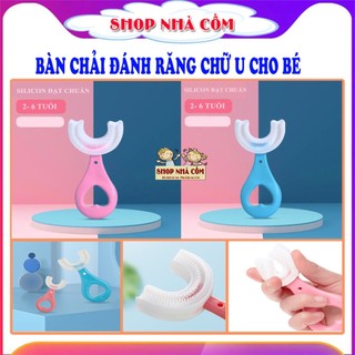 ❌ Bàn Chải Đánh Răng Cho Bé ❌ Bàn chải chữ U, Chất liệu silicon mềm, thiết kế vừa với hàm răng bé.