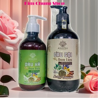 Combo dầu gội và dầu xả Andisu ngăn rụng và nuôi dưỡng tóc chắc khoẻ