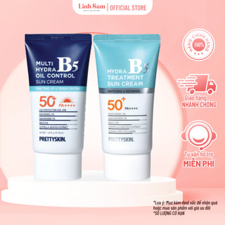 Kem chống nắng pretty skin b5 suncream, kem chống nắng da khô, kem chống nắng da dầu 50ml