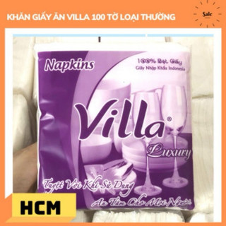 Giấy vuông villa tím 100 tờ