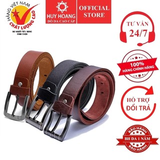 Thắt lưng nam huy hoàng da bò cỡ lớn màu da, đen, nâu hp4101-02-03