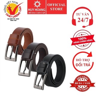 Thắt lưng nam da bò 3,5P bát gài màu da, đen, nâu HP4146-47-48