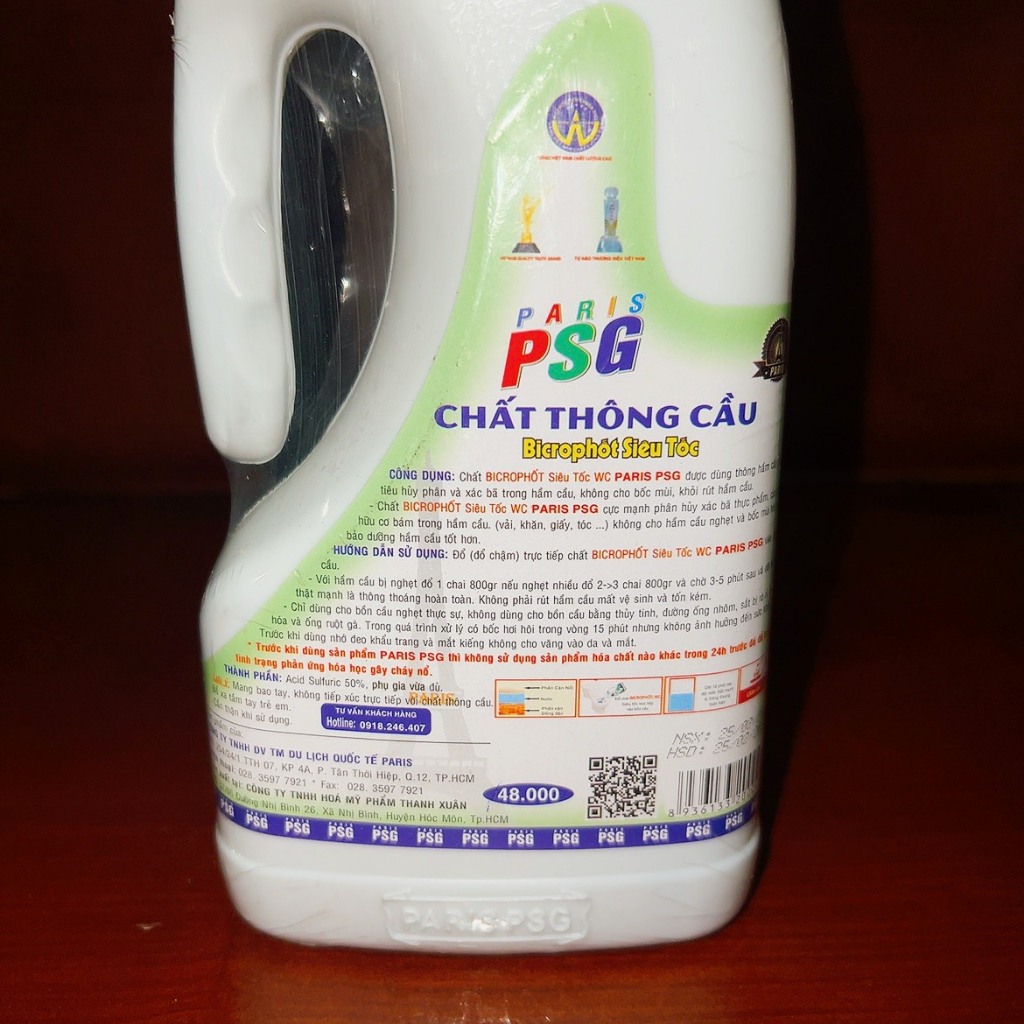 Thông cầu siêu mạnh PSG 800gr