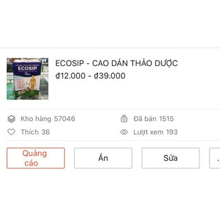 CAO DÁN THẢO DƯỢC ECOSIP
