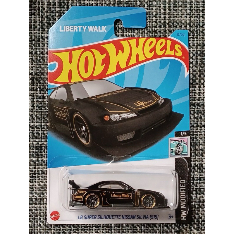 Hot wheels xe mô hình Nissan Silvia (S15) - Black