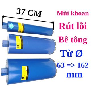 Mũi khoan rút lõi bê tông Ø 63mm => Ø 162mm - HÀNG LOẠI TỐT (KO)