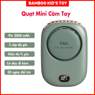 Quạt mini tích điện, quạt kẹp bàn cực mát xoay 720 độ kẹp bàn, kẹp xe đẩy, xe nôi,kẹp máy tính chắc chắn có 3 tốc độ gió