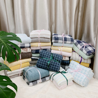 Set 2 khăn tắm xuất Nhật 70x140 cm chất organic cotton