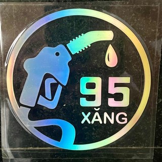 Tem  dán nắp bình xăng, dầu  Diesel