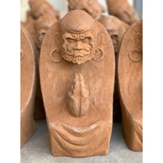 Tượng Bồ đề đạt ma gốm chăm ninh thuận gốm bàu trúc thủ công