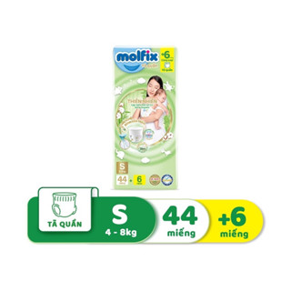 [ Tã/ Bỉm QUẦN ] Molfix size S/M/L/XL/XXL sợi tre thiên nhiên siêu thấm hút cho bé.