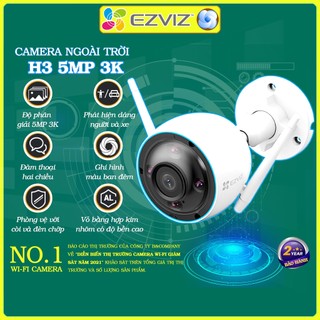 Camera wifi ngoài trời Ezviz H3 5MP 3MP 3K chính hãng, đàm thoại,màu đêm