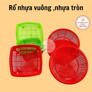 [RẺ VÔ ĐỊCH] Rổ nhựa vuông MINI/ Rổ nhựa tròn MINI nhỏ gọn, tiện lợi (Màu sắc ngẫu nhiên)