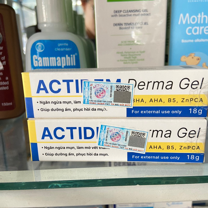 Gel Actidem Derma chính hãng giúp ngăn ngừa mụn, làm mờ vết thâm (18g)