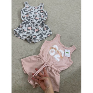Bộ Jumsuit rút eo bé gái
