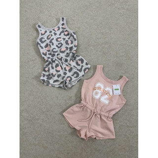 Bộ Jumsuit rút eo bé gái