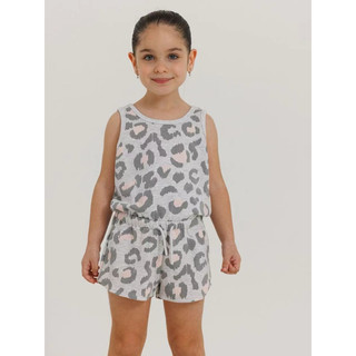 Bộ Jumsuit rút eo bé gái