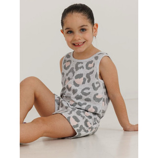 Bộ Jumsuit rút eo bé gái