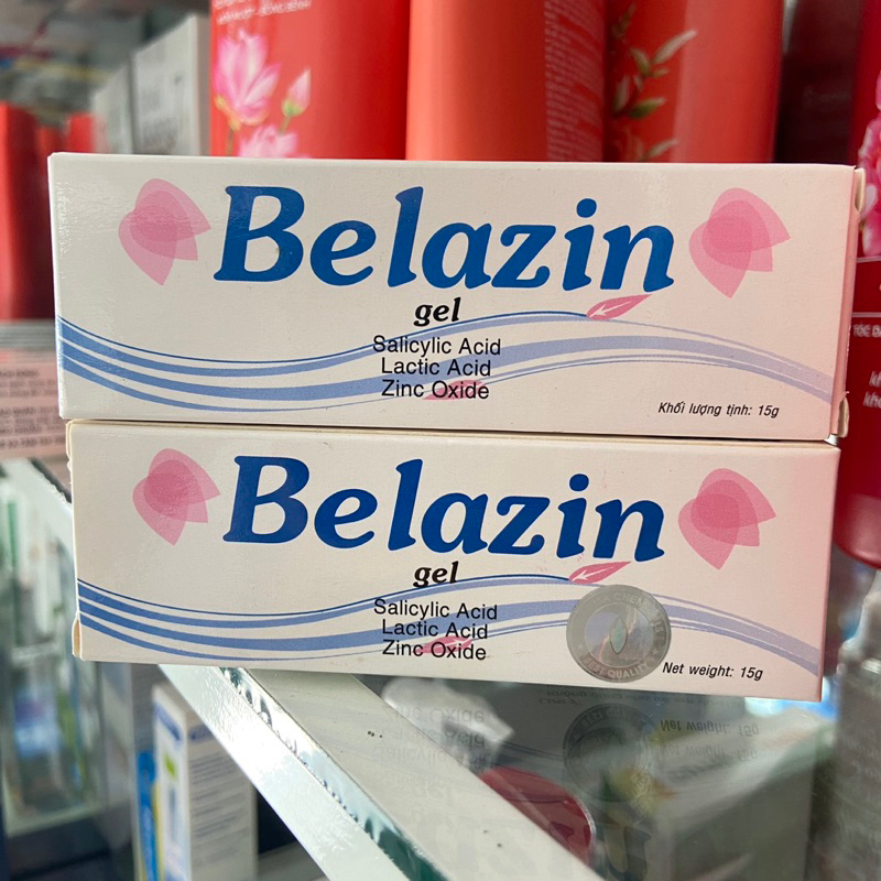 Gel Belazin bôi mụn trứng cá, bôi thâm mụn tuýp 15g