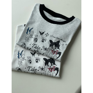 Áo baby tee mèo