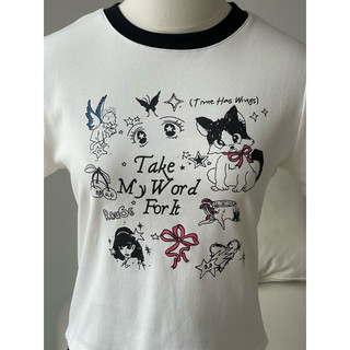 Áo baby tee mèo