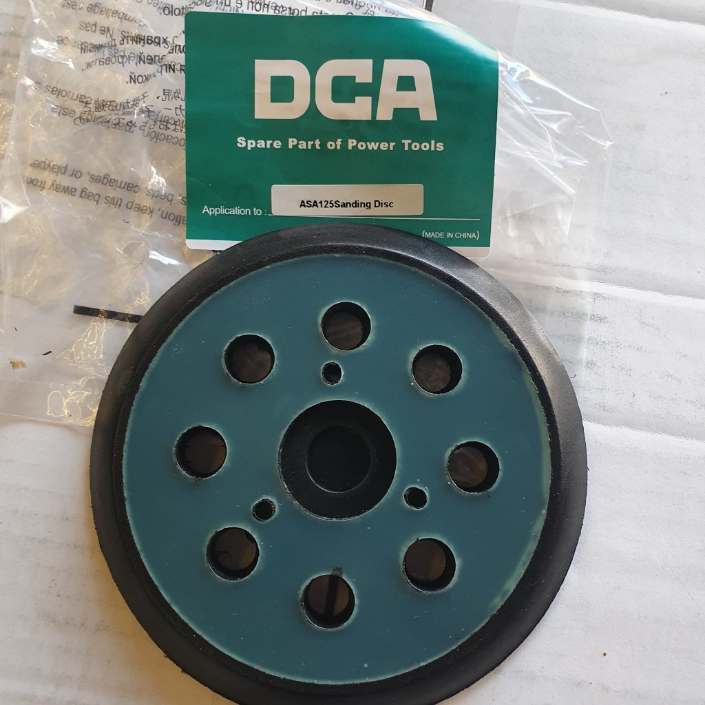 Đế máy chà nhám DCA dùng cho các mã máy M9202B, M9204B, máy DCA ASA125mm (nhám xoay)