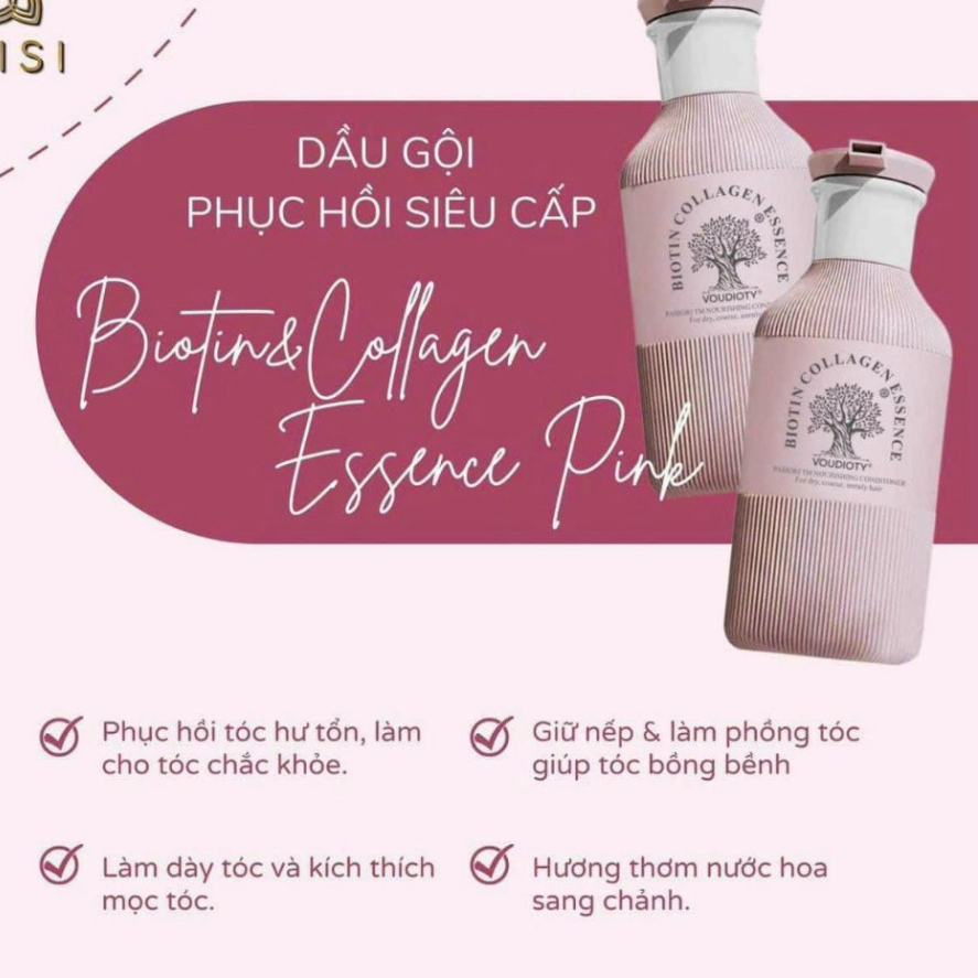 Dầu gội biotin collagen, dầu gội biotin collagen essence bóng mượt, kích thích mọc tóc 500ml