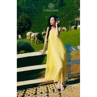 Váy maxi 2 dây nơ nữ tính