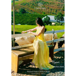 Váy maxi 2 dây nơ nữ tính