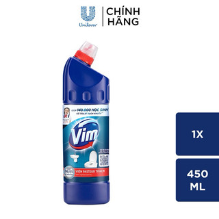 Tẩy rửa bồn cầu và nhà tắm vim chai 450ml
