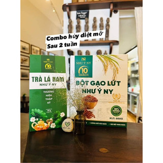 combo bột gạo lứt và trà lá nam