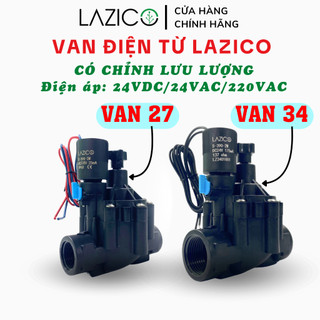 Van điện từ phi 27 phi 34, van điện từ 220v 24v, van nhựa ngoài trời cao cấp van nước điện từ LAZICO