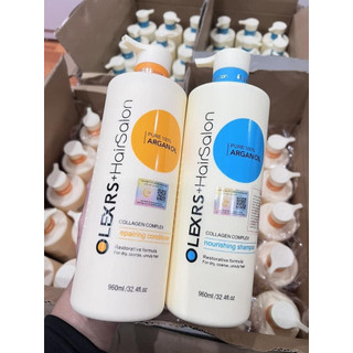 [CHÍNH HÃNG] Cặp Dầu Gội Xả Olexrs Argan Oil Collagen Hair Salon 960ml Cho Tóc Khô Xơ Hư Tổn