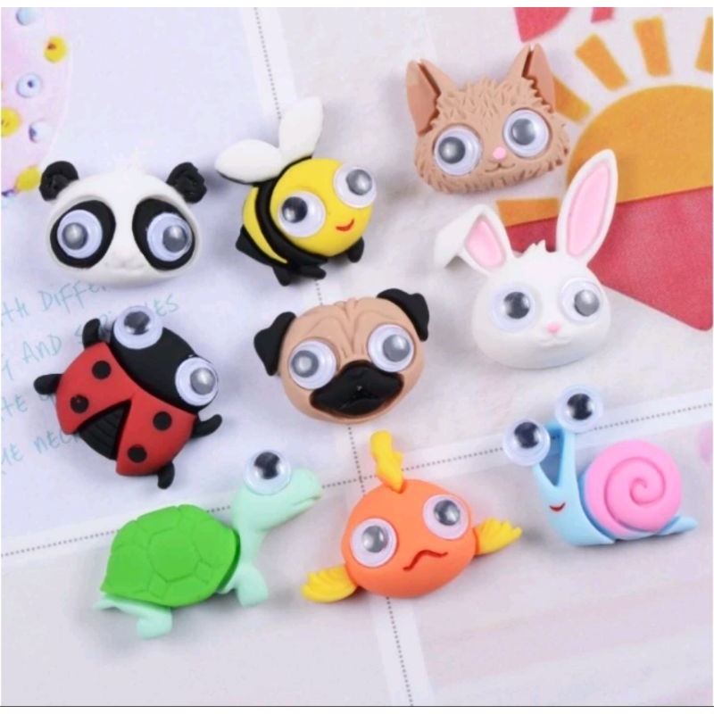 Mắt Nhựa Lúc Lắc làm thú bông ( set 5 cặp )