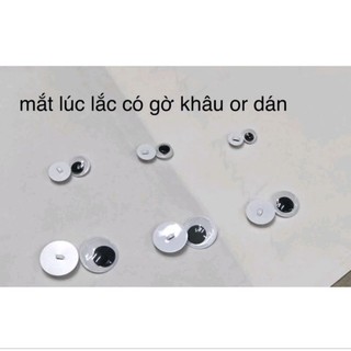 Mắt Nhựa Lúc Lắc làm thú bông ( set 5 cặp )