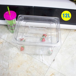 Khay nhựa gn pc trong suốt 1/2 sâu 20cm có nắp