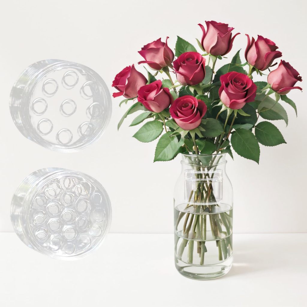 Giá đỡ cắm hoa thân hình xoắn ốc cho bình hoa, dụng cụ cắm hoa trang trí