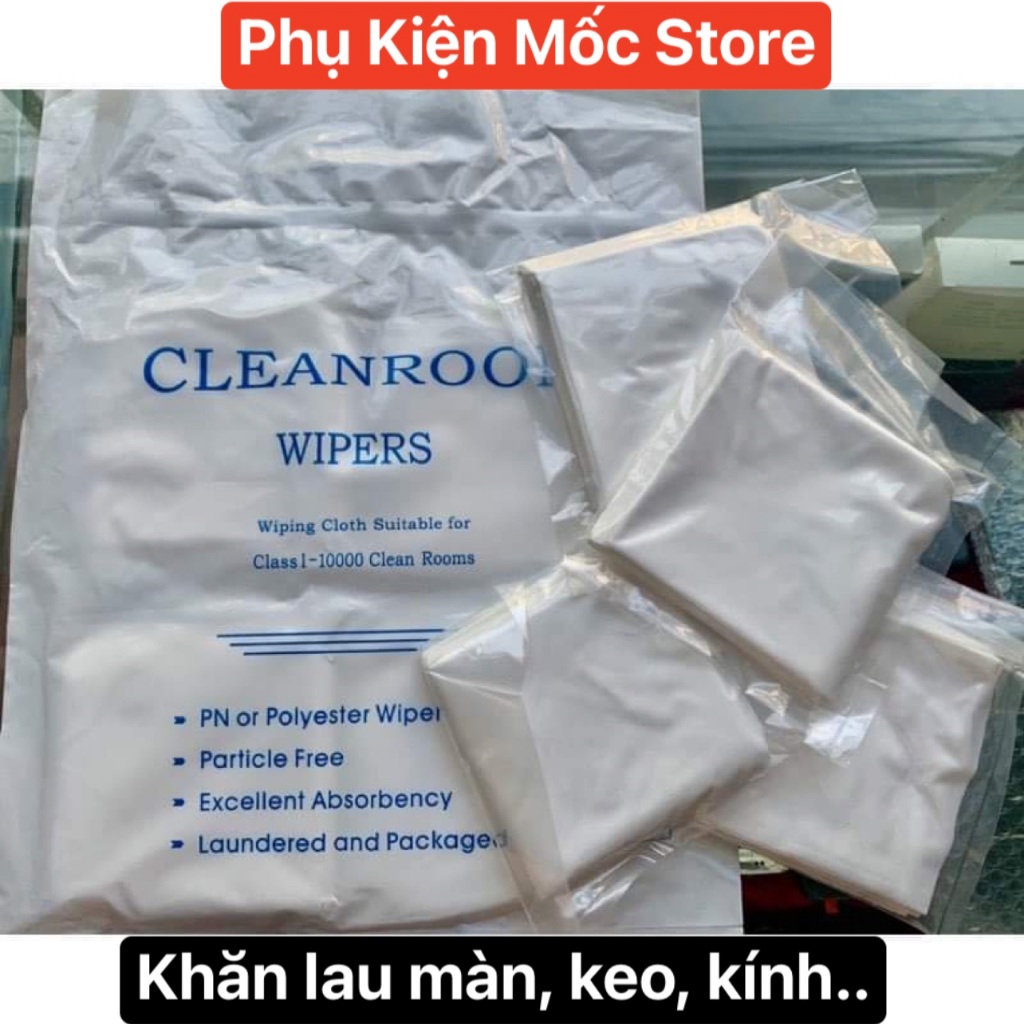 Khăn lau keo, lau màn hình, lau kính điện thoại, laptop, vải khăn lau bụi chuyên dụng - Mốc Store