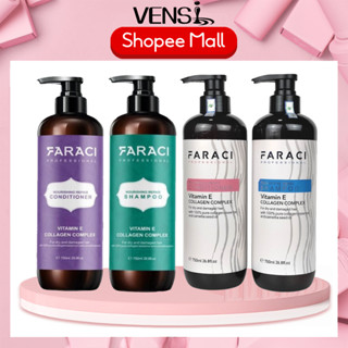  Cặp Dầu Gội Xả FARACI 750ML VITAMIN E Phục hồi tóc Chống Rụng Kích Thích Mọc Tóc Siêu Mềm Mượt 