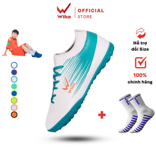 Giày Đá Bóng Trẻ Em Wika Flash Kid Chính Hãng, Chất Liệu Da Pu Cao Cấp, Gót Giày Mềm Mại, Ôm Chân 2017 T10BX Phù Hợ