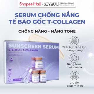 Serum Chống Nắng Tế Bào Gốc T-Collagen 21 giờ SEYOUL SPF 50+ PA++++ nâng tone da, giúp da mịn màng