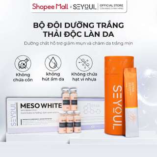 Bộ Đôi Dưỡng Trắng Thải Độc Làn Da SEYOUL - Tinh chất dưỡng trắng Meso White & Mặt nạ cà rốt