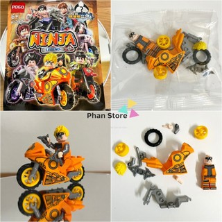 Gói nhân phẩm lắp ráp Naruto xe đua - xếp hình Ninja xe đua