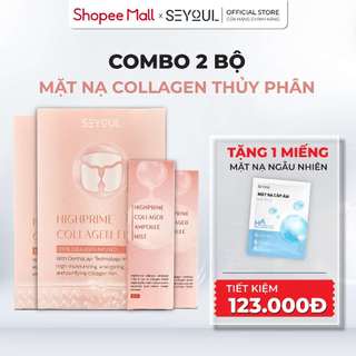 (Mua 2 Tặng 1) Combo 2 Bộ Mặt Nạ Xịt Collagen Thuỷ Phân làm chậm quá trình lão hoá - Tặng 1 Miếng Mặt Nạ Ngẫu Nhiên