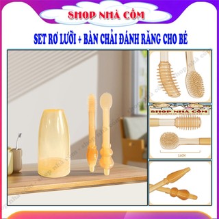 ❌ Set Rơ Lưỡi ( Tưa Lưỡi) Bàn Chải Đánh Răng Cho Bé❌ Làm bằng silicon mềm, vệ sinh sạch khoang miêng
