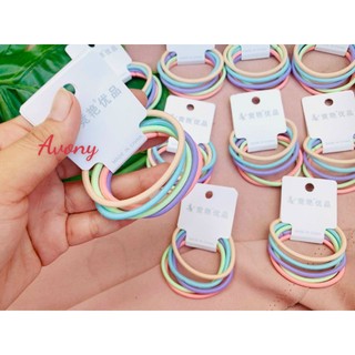 Set thun cột tóc thun trơn gam màu đẹp